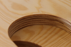 Sklejka sosnowa z otworem